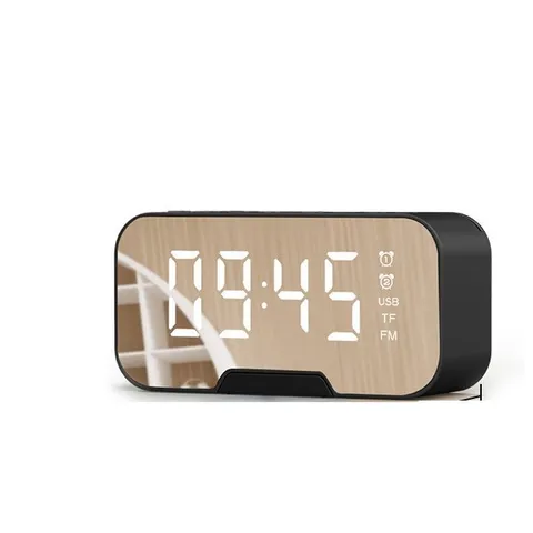 Loa Bluetooth G10 Tích Hợp Đồng Hồ Mặt Tráng Gương - Kiêm Đồng Hồ, Báo Thức, Chất Âm Sống Động, Thích Hợp Đi Picnic, Du Lịch