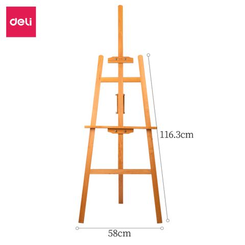 Giá Vẽ Tranh Bằng Gỗ Deli - Kệ Trưng Bày Mẫu Chắc Chắn, Dễ Dàng Điều Chỉnh Cho Nghệ Sĩ Tại Nhà