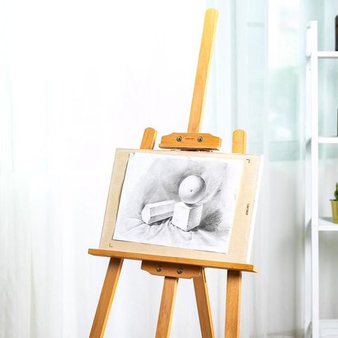 Giá Vẽ Tranh Bằng Gỗ Deli - Kệ Trưng Bày Mẫu Chắc Chắn, Dễ Dàng Điều Chỉnh Cho Nghệ Sĩ Tại Nhà