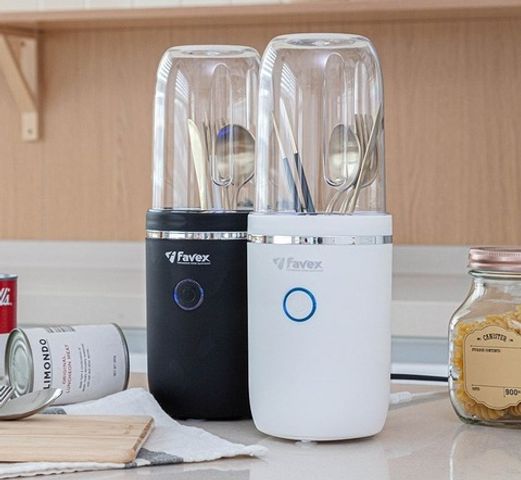 Máy Sấy Tiệt Trùng Dao, Thìa Dĩa Favex Cao Cấp - Công Nghệ Khử Trùng UV, Diệt 99,9% Vi Khuẩn, Dụng Cụ Nhà Bếp Luôn Khô Ráo