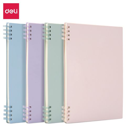 Sổ Tay Ghi Chép Deli A5 B5 Pastel 24202/24203 - Sổ Gáy Xoắn Chất Lượng, Phù Hợp Cho Tất Cả Mọi Đối Tượng