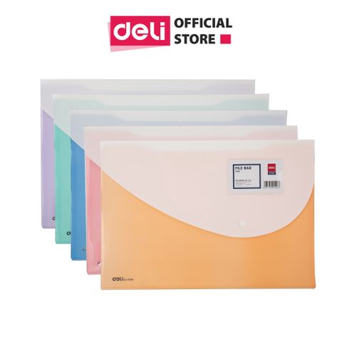 Túi Đựng Tài Liệu A4 Deli E5506 - Chống Thấm Nước, Nhiều Màu Sắc, Bền Bỉ, Phù Hợp Cho Văn Phòng và Học Tập