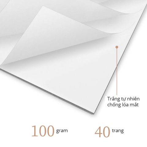 Sổ Phác Thảo Lò Xo Kép Deli 100gsm 40 Trang A4/B5 - Ghi Chép, Vẽ Mỹ Thuật, Phác Thảo Sáng Tạo