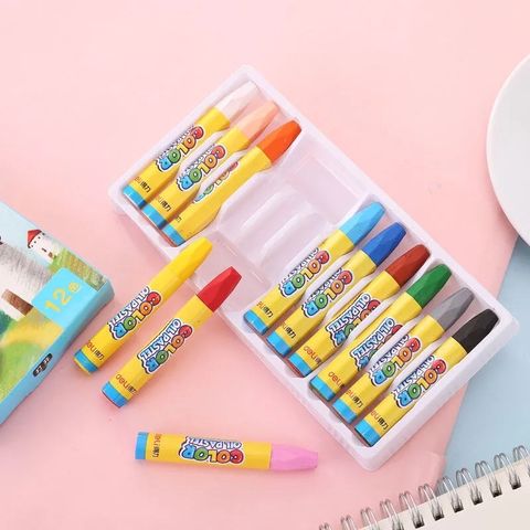 Bút Sáp Dầu Học Sinh Deli 6961/6962/6963/6964 - Màu Sắc Tươi Sáng, Khó Tẩy, Lâu Phai, Đồ Dùng Học Tập Sáng Tạo Cho Bé