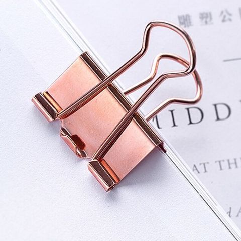 Bộ phụ kiện kẹp giấy Deli mạ vàng hồng 78553 - Đa chức năng kẹp tài liệu văn phòng sang trọng, phong cách quý phái.