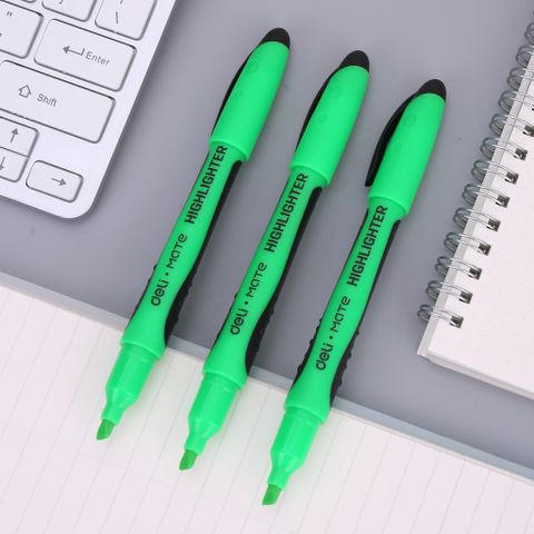 Combo 2 Bút Highlight Nhấn Dòng Mực Vàng Xanh Deli EU35150/EU35170 - Bút Văn Phòng Chất Lượng Cao, Tươi Sáng, Đánh Dấu Thông Tin Quan Trọng