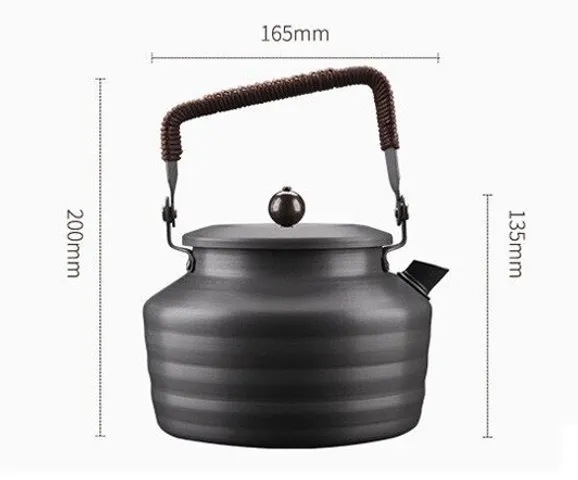 Ấm Đun Nước Dã Ngoại Alocs CW-K11 1.3L - Thiết Kế Nhẹ, Chống Trầy Xước, Phù Hợp Tất Cả Các Loại Bếp - Dùng Cho Nhóm 4-5 Người