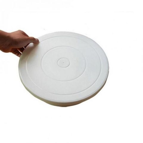 Bàn Xoay Nhựa 28cm Trang Trí Bánh Kem, Bánh Sinh Nhật - Dụng Cụ Làm Bánh Chuyên Nghiệp, Phụ Kiện Nhà Bếp Thông Minh