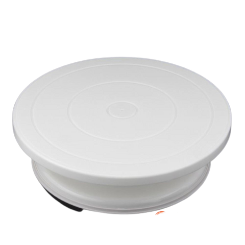 Bàn Xoay Nhựa 28cm Trang Trí Bánh Kem, Bánh Sinh Nhật - Dụng Cụ Làm Bánh Chuyên Nghiệp, Phụ Kiện Nhà Bếp Thông Minh