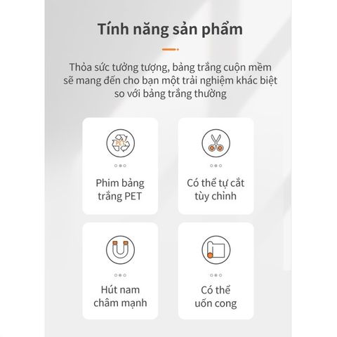 Bảng Từ Trắng Không Viền 600x900mm Deli 8716 - Tiện Lợi, Có Thể Cắt, Dễ Dàng Gấp Gọn, Bám Dính Tốt Cho Tủ Lạnh Và Bảng Trắng