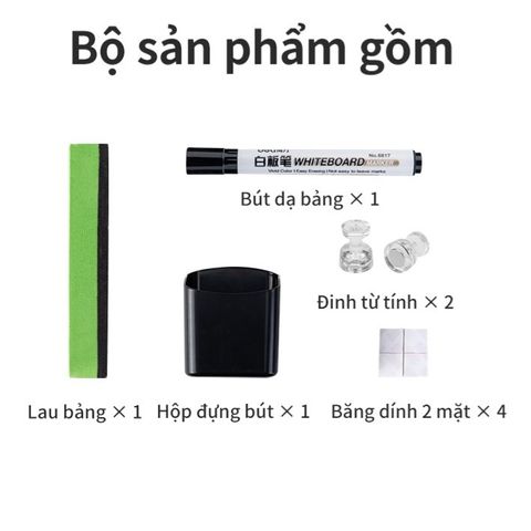 Bảng Từ Trắng Không Viền Deli 50007/50008 - Tiện Lợi, Có Thể Cắt Rời, Bám Dính Mọi Bề Mặt, Đồ Dùng Học Tập Thiết Thực