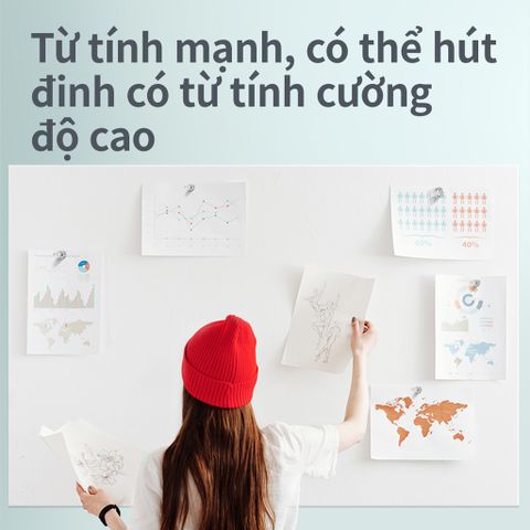 Bảng Từ Trắng Không Viền Deli 50007/50008 - Tiện Lợi, Có Thể Cắt Rời, Bám Dính Mọi Bề Mặt, Đồ Dùng Học Tập Thiết Thực
