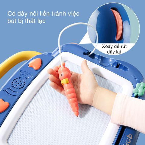 Bảng Vẽ Tự Xóa Có Máy Phát Nhạc KUB Cho Bé - Đồ Dùng Học Tập Thú Vị Giúp Bé Vừa Học Vừa Chơi, Khuyến Khích Sáng Tạo