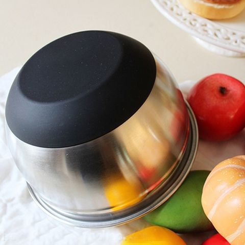 Bát Trộn Inox Đường Kính 24cm Có Đế Cao Su Chống Trượt - Dụng Cụ Làm Bánh Chất Lượng Cao Tại Việt Nam