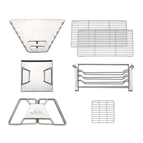 Bếp Nướng Dã Ngoại Gấp Gọn Campingmoon X-Two - Thép Không Gỉ Chịu Nhiệt Cao, Tiện Lợi Mang Theo Khi Cắm Trại