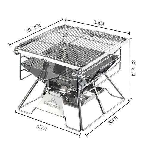 Bếp Nướng Dã Ngoại Gấp Gọn Campingmoon X-Two - Thép Không Gỉ Chịu Nhiệt Cao, Tiện Lợi Mang Theo Khi Cắm Trại