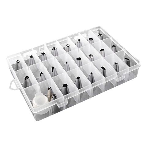 Bộ 24 Đui Bắt Kem Inox Cao Cấp - Dụng Cụ Trang Trí Bánh Cupcake, Bánh Gato Độc Đáo và Chuyên Nghiệp