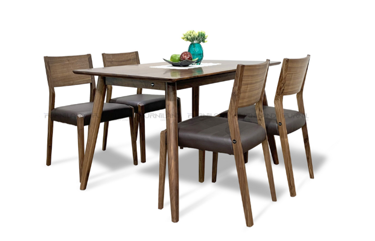 Bộ Bàn Ăn Ando 1M2 + 4 Ghế Asahi Nhật Bản - Thiết Kế Hiện Đại, Tinh Tế Cho Không Gian Bếp Thông Minh