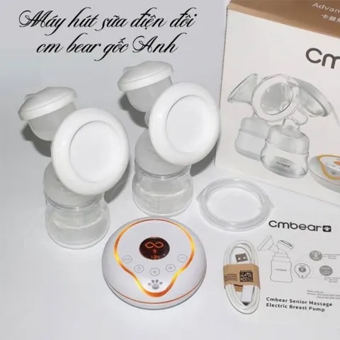 Bộ Phụ Kiện Máy Hút Sữa Điện Cmbear - Silicone BPA Free, Thay Thế Cho Máy Hút Sữa, Dụng Cụ Thiết Yếu Cho Mẹ Bỉm Sữa