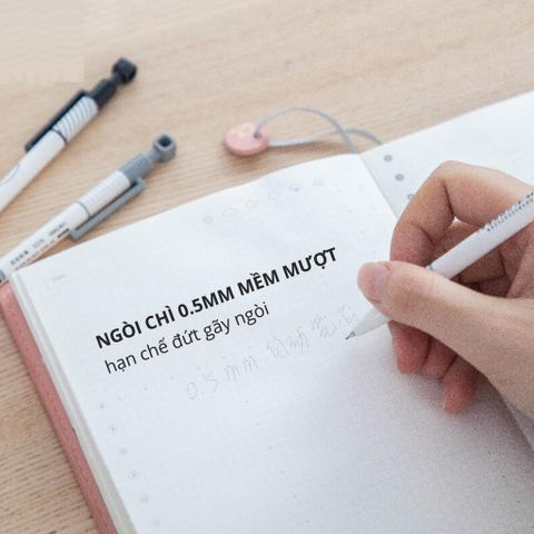 Bút Chì Kim 0.5mm Deli S374 - Bút Vẽ Kim Loại Tiện Dụng, Chống Gỉ, Thoải Mái Khi Cầm Cho Học Sinh và Văn Phòng