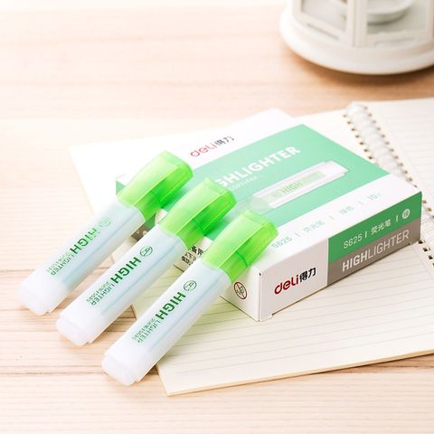 Bút Highlight Đánh Dấu Nhớ Dòng Dạ Quang Deli S625 - Nhiều Màu Sắc Tươi Sáng, An Toàn, Phù Hợp Học Tập và Văn Phòng