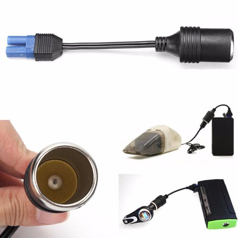 Cáp Chuyển Jack EC5 Sang Lỗ Cắm Tẩu Ô Tô 12V - Kết Nối Nguồn Điện Cho Thiết Bị 12V Trên Xe Hơi