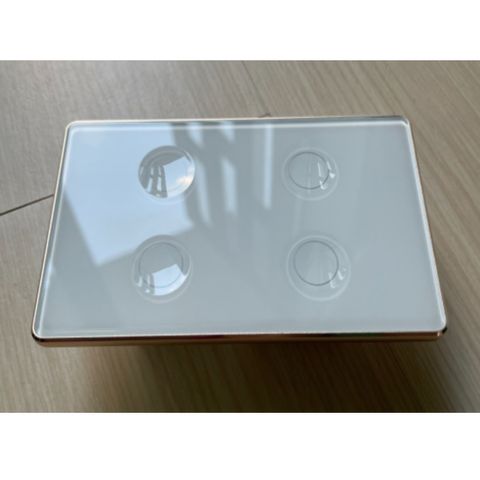 Công Tắc Cảm Ứng Zigbee Nút Lõm Chữ Nhật Thông Minh - Điều Khiển Qua Điện Thoại, Tương Thích Google Home và Alexa
