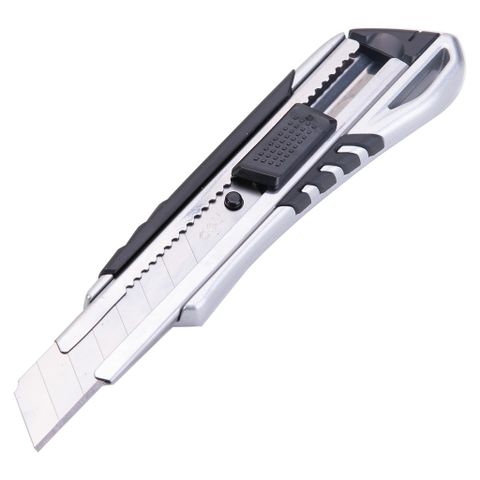 Dao Rọc Giấy Deli E2057 - 8 Lưỡi Tách Rời, Thép Hợp Kim SK5, Thiết Kế Thời Trang, Dụng Cụ Văn Phòng Tiện Lợi