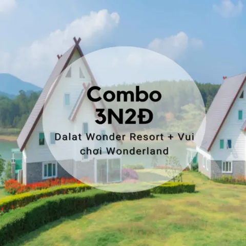 [E-voucher] Combo 3N2Đ Dalat Wonder Resort + Vui chơi Wonderland không giới hạn