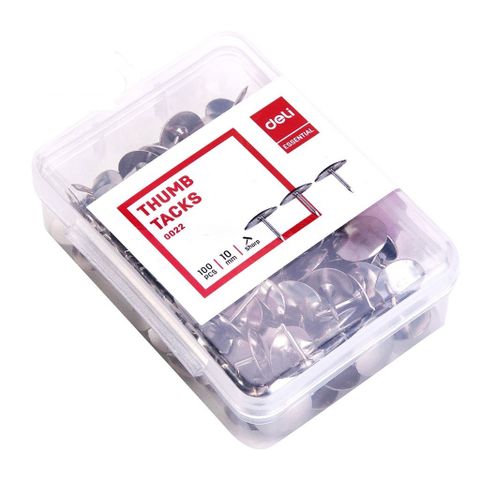 Ghim Cài Đóng Túi 3 Deli 10mm - Bộ 2 Hộp E0022 Chịu Lực Tốt, Đầu Ghim Sắc Nhọn, Đẹp và Tiện Dụng cho Tường và Gỗ Mềm