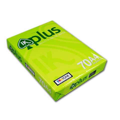 Giấy A4 IK Plus Định Lượng 70gsm - Giấy In và Photo Chất Lượng Cao, Tệp 500 Tờ, Thân Thiện Môi Trường