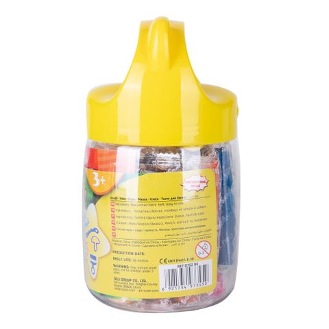 Hộp đất nặn Deli 12/24 màu ED75246/ED75286 kèm khuôn - Đồ thủ công an toàn cho trẻ nhỏ, kích thích sáng tạo và phát triển nghệ thuật.