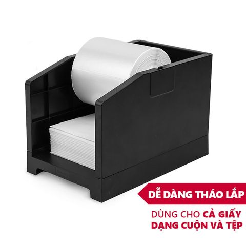 Hộp Đựng Đơn Cho Máy In DL-770D Deli 15208 - Thiết Bị Văn Phòng Đa Năng, Chất Liệu Nhựa Chắc Chắn, Giá Đỡ Cuộn Giấy Tích Hợp