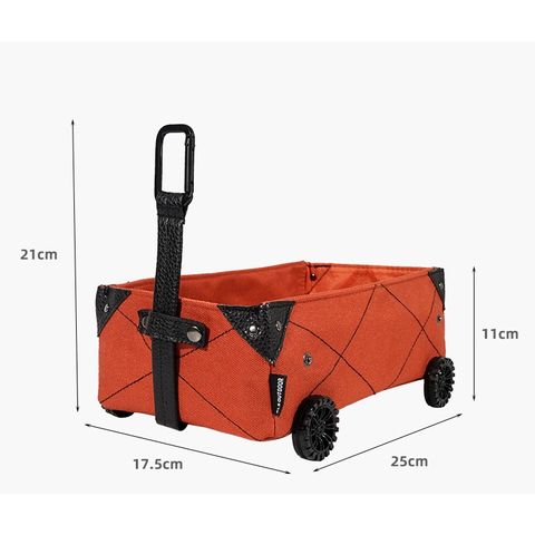 Hộp Đựng Giấy Ăn Gấp Gọn Hình Xe Kéo - Đồ Dùng Cắm Trại Tiện Lợi Bằng Vải Canvas, Thích Hợp Dã Ngoại, Du Lịch, Picnic