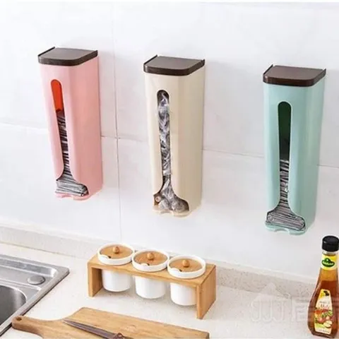 Hộp Gắn Tường Đựng Túi Nylon Tiện Dụng - Thiết Kế Gọn Gàng, Tiết Kiệm Không Gian Cho Nhà Bếp