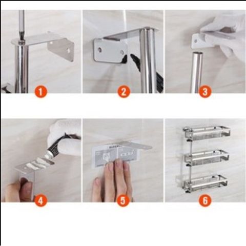 Kệ Gia Vị Xoay 180 Độ Oenon - Inox SUS304 Chất Lượng Cao, Có Thể Điều Chỉnh Chiều Cao, Tiện Lợi Cho Căn Bếp Gọn Gàng