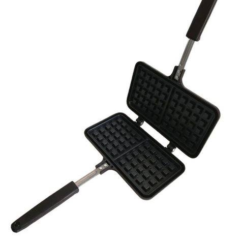 Chảo Nướng Bánh Waffle Chống Dính 2 Mặt Kích Thước 13x14cm - Dụng Cụ Làm Bánh Tiện Lợi Cho Người Yêu Thích Nấu Ăn