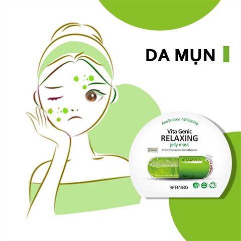 Mặt nạ BNBG Vitamin B - Hỗ trợ phục hồi và trẻ hóa da tổn thương, chiết xuất lô hội Jeju, 10 miếng 30ml - Dưỡng da khỏe mạnh, tươi sáng