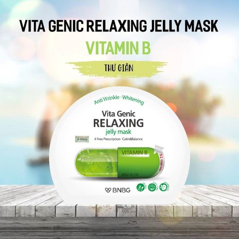 Mặt nạ BNBG Vitamin B - Hỗ trợ phục hồi và trẻ hóa da tổn thương, chiết xuất lô hội Jeju, 10 miếng 30ml - Dưỡng da khỏe mạnh, tươi sáng