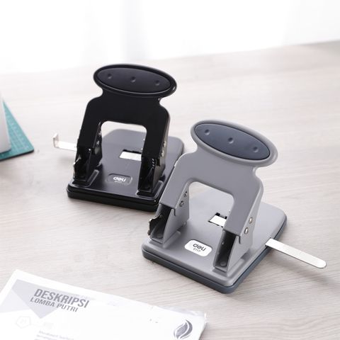 Máy Đục Lỗ Kim Loại 35 Tờ Deli E0117 - Đục Lỗ Giấy A4 Siêu Bền, Thiết Kế Tiện Lợi Cho Văn Phòng