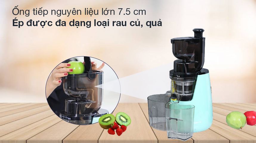 Máy Ép Chậm Kalite KL-598 - Ép Trái Cây Tối Ưu 400W, Thiết Kế Bền Bỉ, Dinh Dưỡng Tối Đa - Phù Hợp Gia Đình và Spa