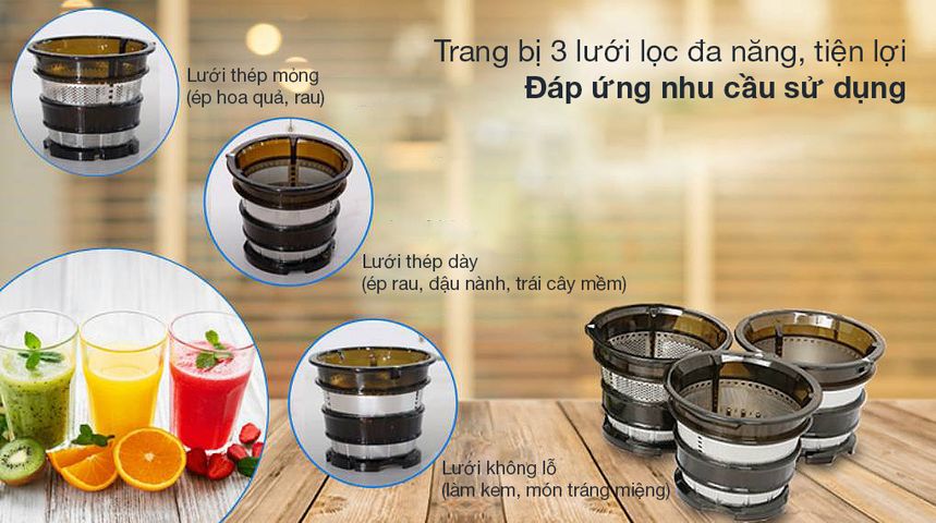 Máy Ép Chậm Kalite KL-598 - Ép Trái Cây Tối Ưu 400W, Thiết Kế Bền Bỉ, Dinh Dưỡng Tối Đa - Phù Hợp Gia Đình và Spa