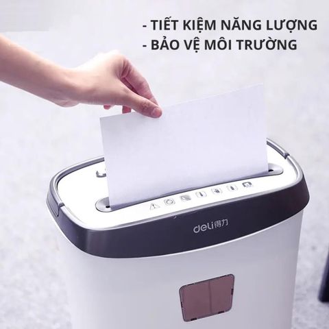 Máy Hủy Tài Liệu Cao Cấp Deli 9921/9928/9929 - Hủy Giấy, Thẻ Tín Dụng, Thiết Kế Nhỏ Gọn, Bảo Mật Thông Tin, Tiết Kiệm Thời Gian
