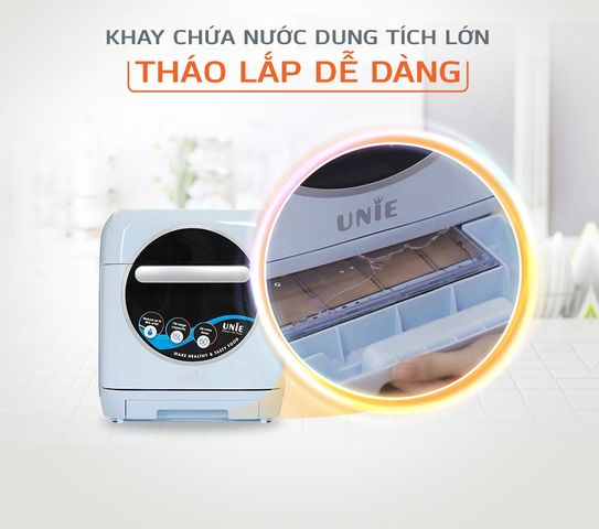 Nồi Chiên Hơi Nước Unie Steam Color 15L - Công Nghệ Chiên Hấp 2 Trong 1, Inox Bền Bỉ, Dễ Dàng Vệ Sinh, Phù Hợp Gia Đình