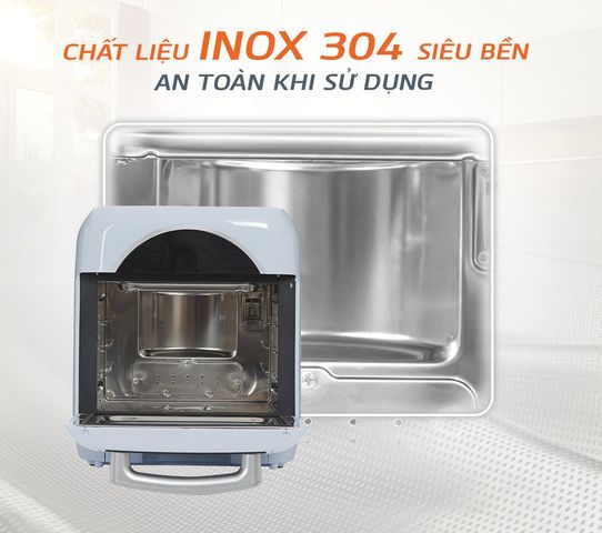 Nồi Chiên Hơi Nước Unie Steam Color 15L - Công Nghệ Chiên Hấp 2 Trong 1, Inox Bền Bỉ, Dễ Dàng Vệ Sinh, Phù Hợp Gia Đình