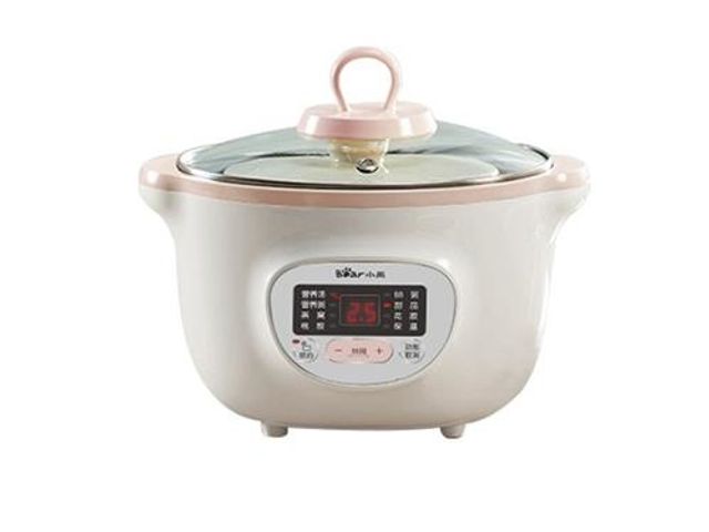 Nồi Nấu Chậm 1.6L Bear SUBE002 Kèm 3 Thố & Lồng Hấp - Thông Minh Hẹn Giờ, Nấu Cháo, Hấp Tiện Lợi Cho Bé