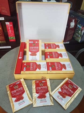 Nước Hồng Sâm Núi Nhụy Hoa Nghệ Tây Saffron Hansusam - Giải Pháp Bổ Sung Sức Khỏe và Làm Đẹp Da Từ Thiên Nhiên