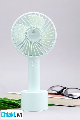 Quạt Tích Điện Mini Phun Sương Để Bàn Solove N9 - Quạt Mát Cầm Tay Tiện Lợi, Dung Lượng Pin 2000mAh, Phun Sương Mát Lành