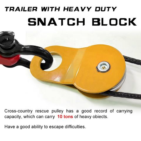 Ròng rọc Ruggel 10 tấn cho Offroad - Thiết bị cắm trại chất lượng cao, dễ sử dụng và bảo quản, phù hợp cho xây dựng và vận chuyển hàng hóa