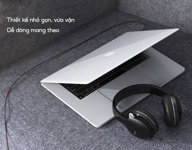 Tai Nghe Chụp Tai Havit H100D 40mm - Âm Thanh Sống Động, Thiết Kế Nhỏ Gọn, Gập Được, Giảm Tiếng Ồn, Siêu Nhẹ 200g